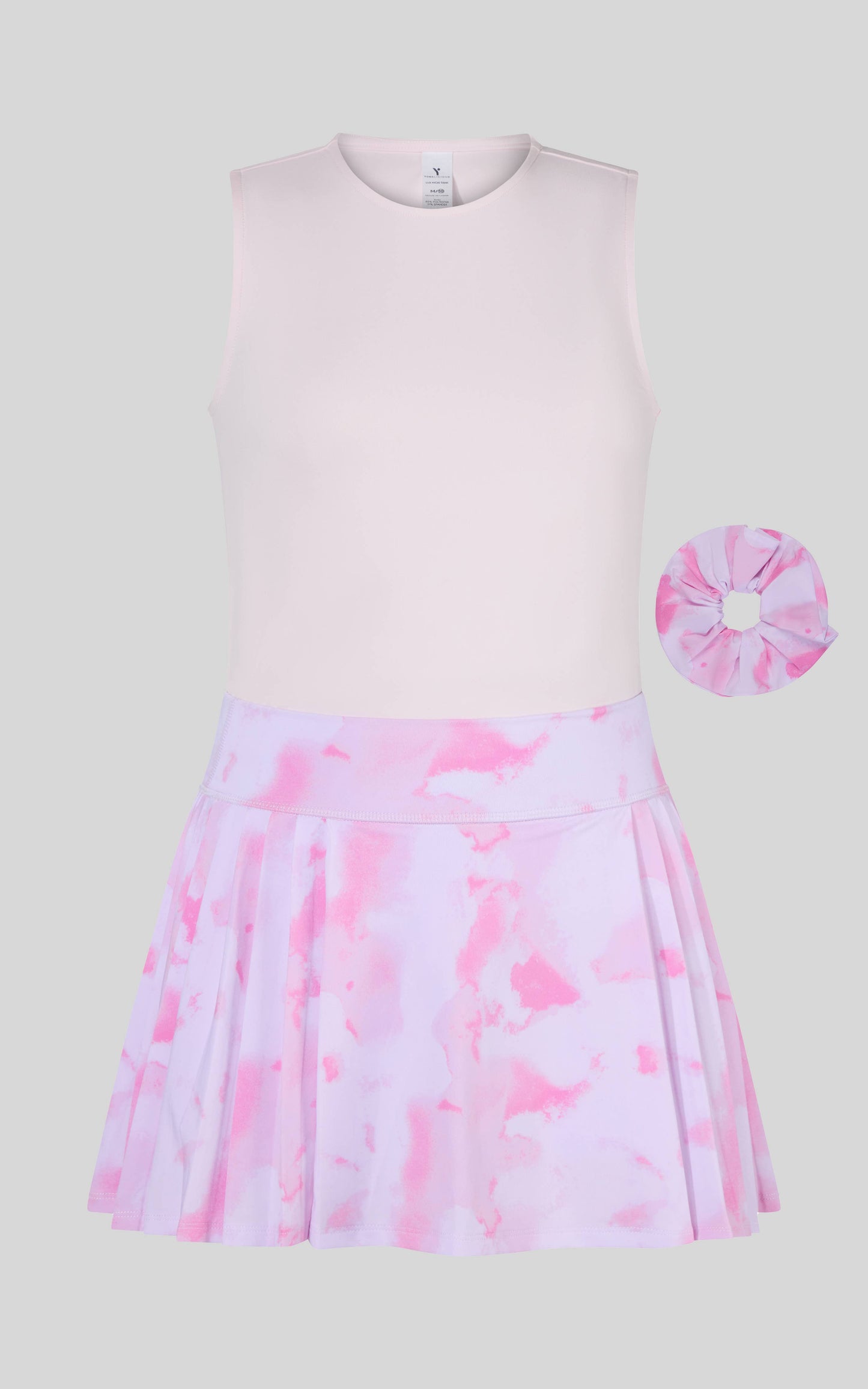 Tween Girls Tank, Pleated Skort, Scrunchie - 3 pc SET