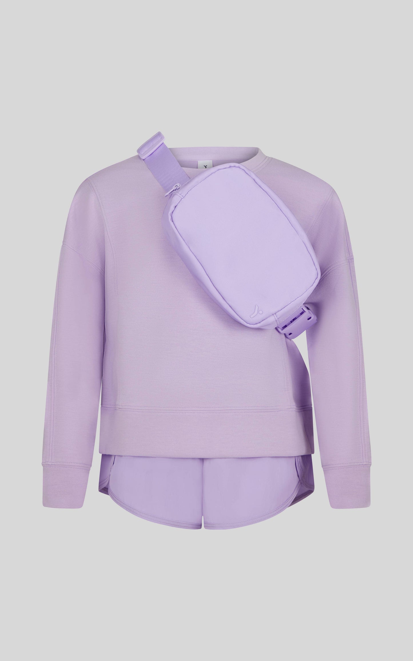 Little Girls Zuri Top, Running Shorts and Fanny Bag Set