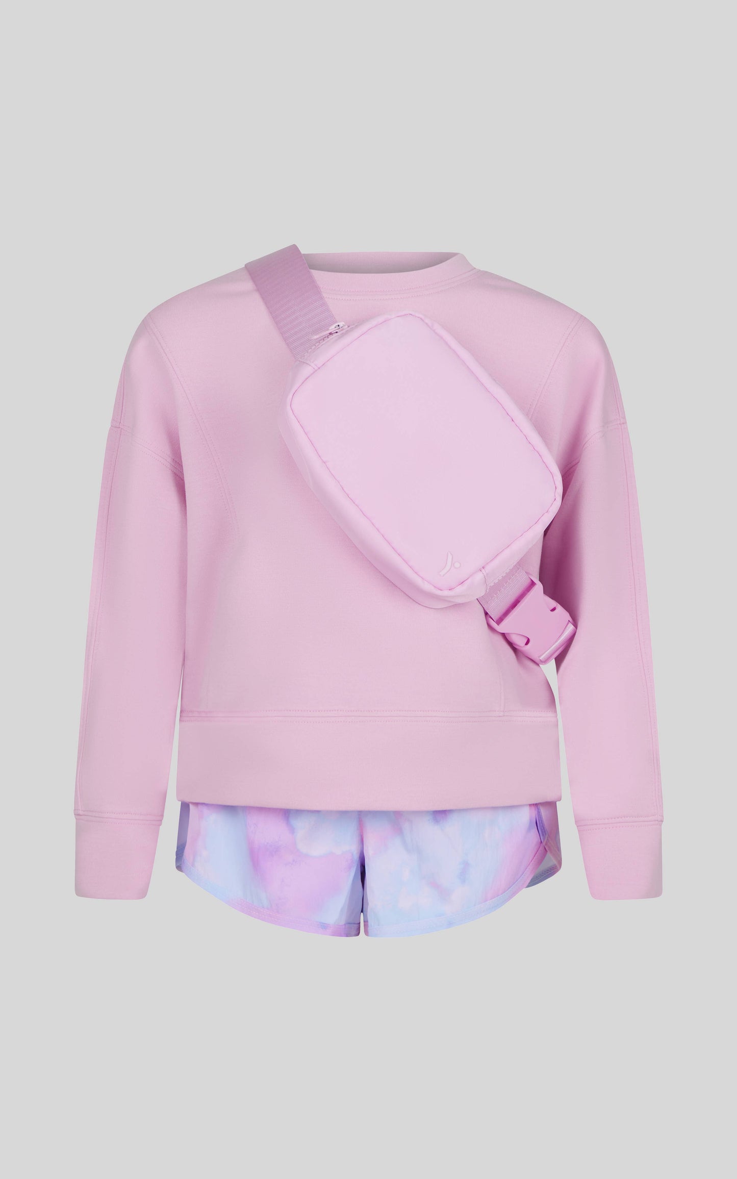 Little Girls Zuri Top, Running Shorts and Fanny Bag Set