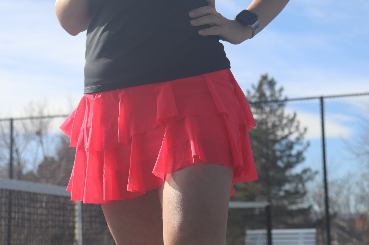 Bobbe Layer Cake Skirt - Dark Pink