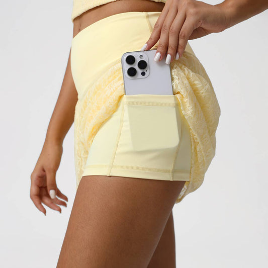 Swing & Serve Lace Shorts