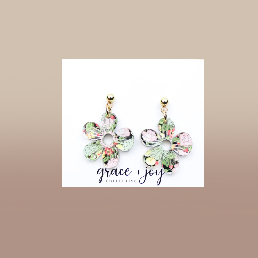 Pastel Flower Earrings