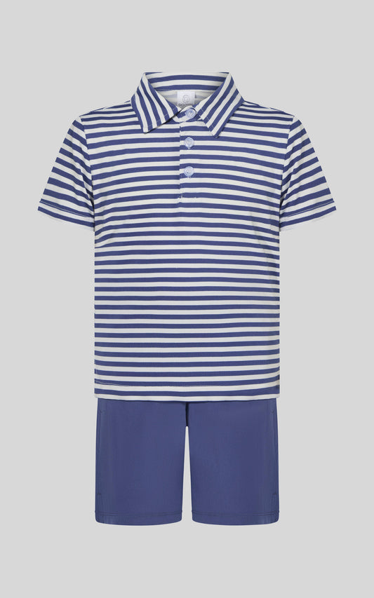 Boys Striped Set (Navy)