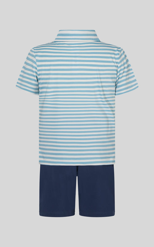 Boys Striped Set (Light Blue)