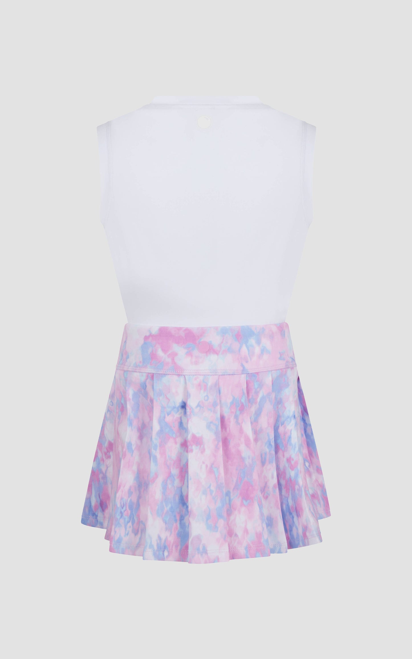 Little Girl Tank Top, Pleated Skort, Scrunchie - 3 PC Set